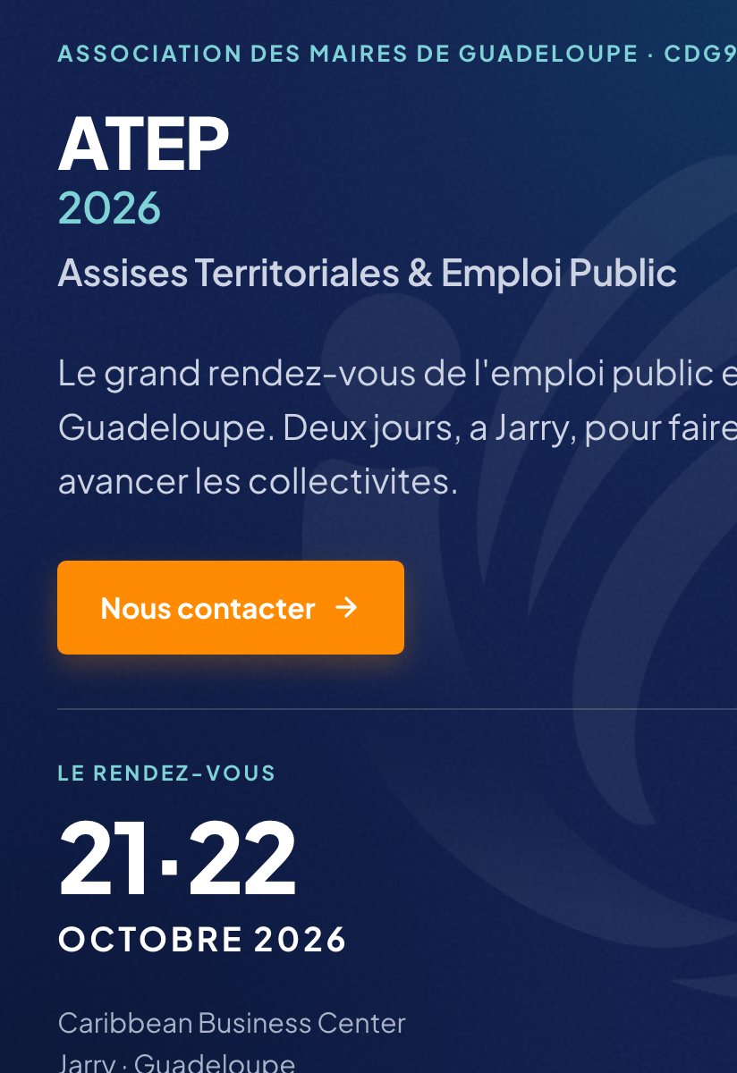 Aperçu du site ATEP 2026 réalisé par yanaweb