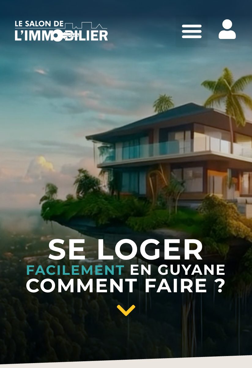 Aperçu du site Salon de l'Immobilier Guyane réalisé par yanaweb
