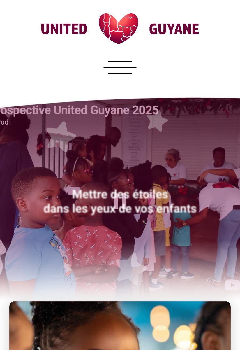 Aperçu du site United Guyane réalisé par yanaweb