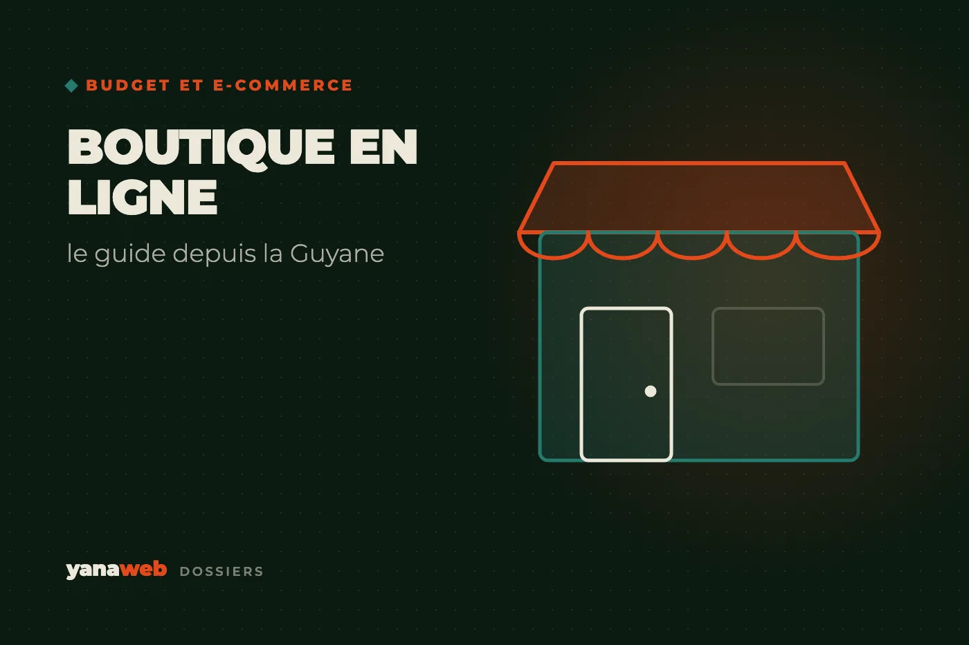 La façade d'une boutique avec son auvent